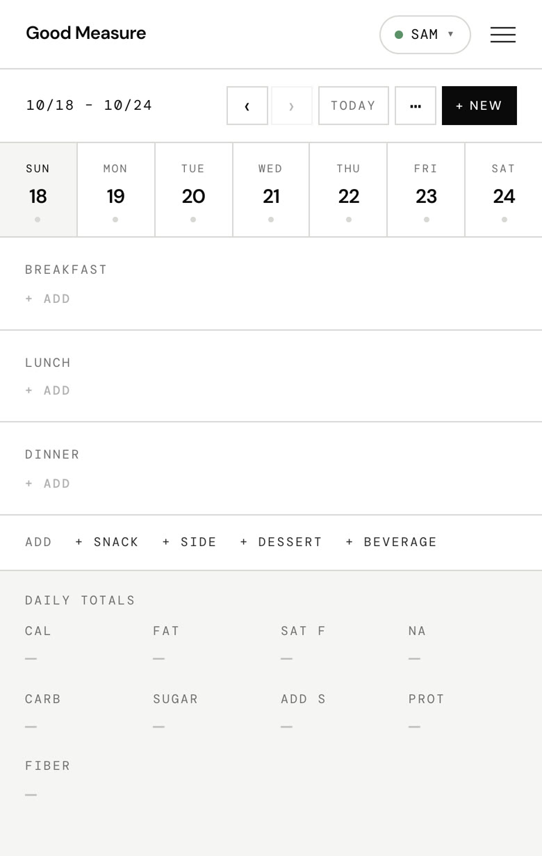 An empty week, nothing planned yet